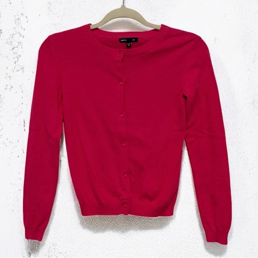 Gap Kids Pink Button-Front Cardigan – Size L (10)
